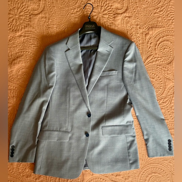 Calvin Klein Men's Slim-Fit Wool-Blend Stretch Suit Jacket